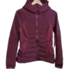 Down For It All Maroon Puffer Jacket 