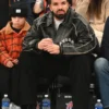 Drake Nicks Game Distressed Black Leather Jacket