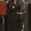 Madame Web 2024 Dakota Johnson Black Long Coat