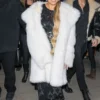 Mariah Carey Aspen White Faux Fur Coat