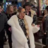 Mariah Carey Aspen White Fur Coat