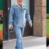 Matthew McConaughey Texas Baseball Youth Foundation Shearling Blue Denim Jacket