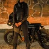 Maya Lopez TV Series Echo 2024 Alaqua Cox Black Leather Jacket