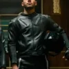 Roi TV Series Berlin 2023 Black Leather Biker Jacket