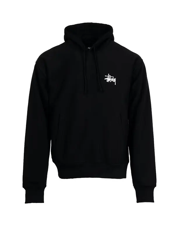 Stussy Black Pullover Hoodie