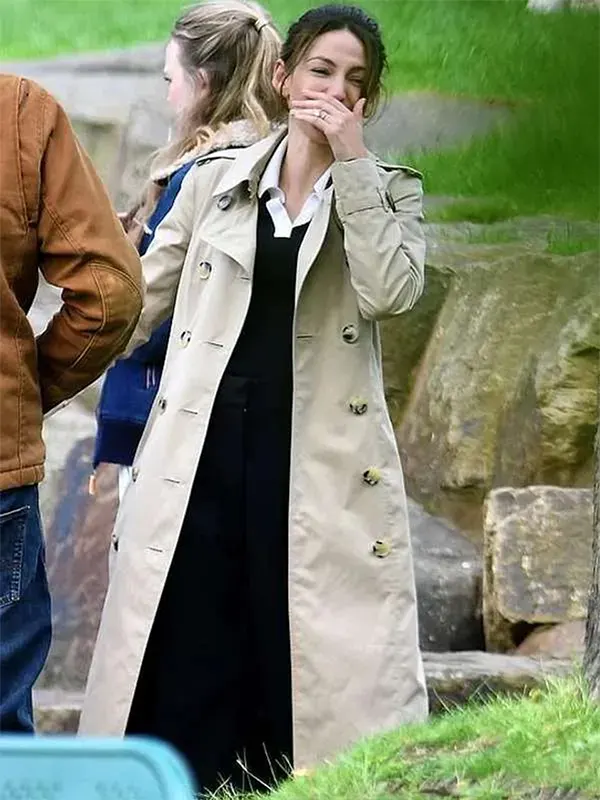 TV Series Fool Me Once Michelle Keegan Beige Cotton Trench Coat