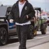 Travis Kelce Stussy x Nike Black Stripe Wool Jacket