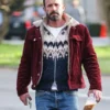 Ben Affleck Brunello Cucinelli Red Cotton Corduroy Jacket