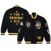 Boston Bruins OVO x NHL Black Varsity Jacket