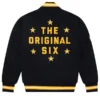 Boston Bruins OVO x NHL Black Varsity Jacket