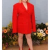 Bridgerton's Nicola Coughlan Red Blazer