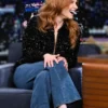 Bryce Dallas Howard The Tonight Show Black Sequin Jacket