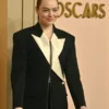 Emma Stone 96th Oscars Nominees Black Blazer Coat