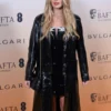 Margot Robbie 2024 BAFTA Awards Black Leather Coat