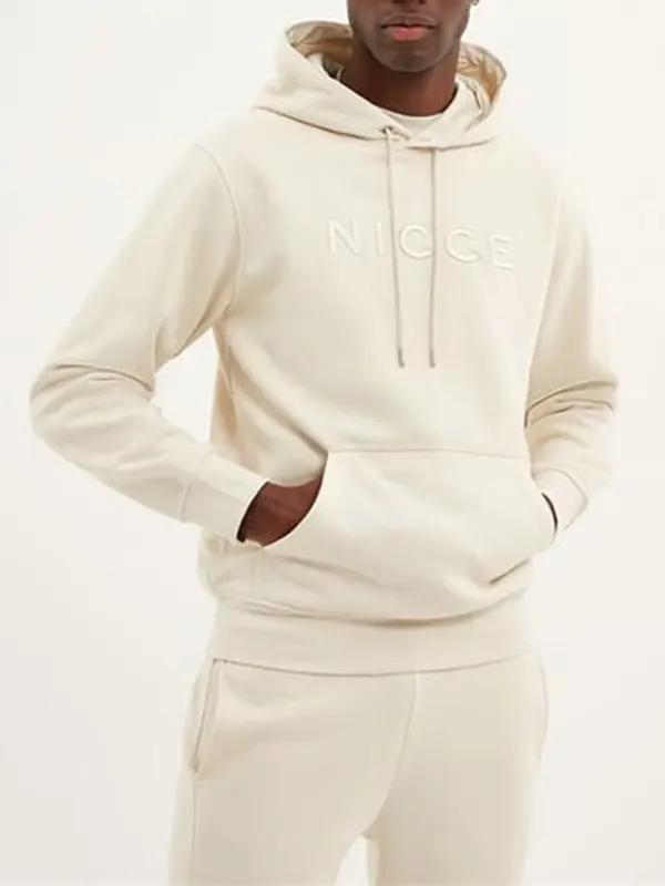 Trendy Nicce Mercury Pullover Off-White Hoodie