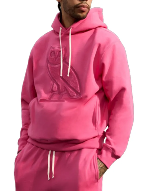 OVO Valentine OG Pink Pullover Hoodie