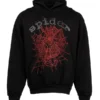 Sp5der OG Rhinestone Logo Black Hoodie