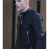 Ajax Deadpool Ed Skrein Black Leather Jacket