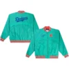 Dodgers Eric Emanuel Mint Bomber Jacket