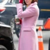 TV Series Elsbeth 2024 Carrie Preston Pink Trench Coat