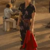 Jody Moreno Emily Blunt The Fall Guy 2024 Black Floral Jumpsuit