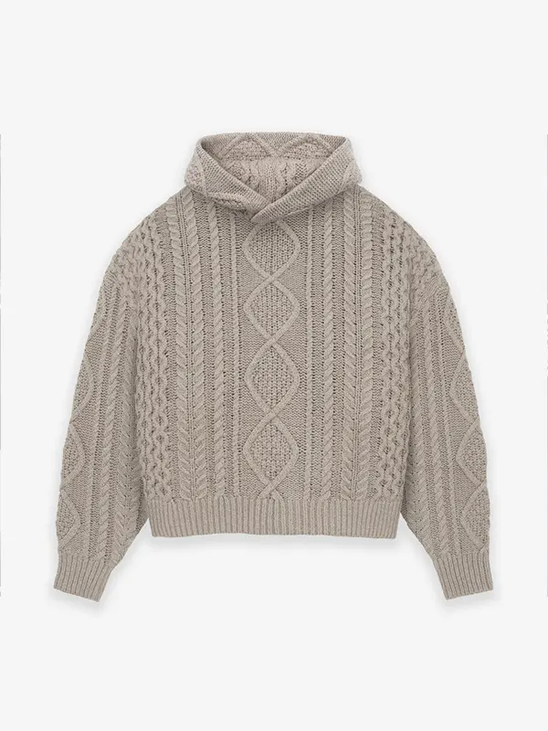 Fear Of God Essentials Cable Knit Hoodie