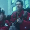 Ghostbusters Frozen Empire Paul Rudd Red Parka Jacket