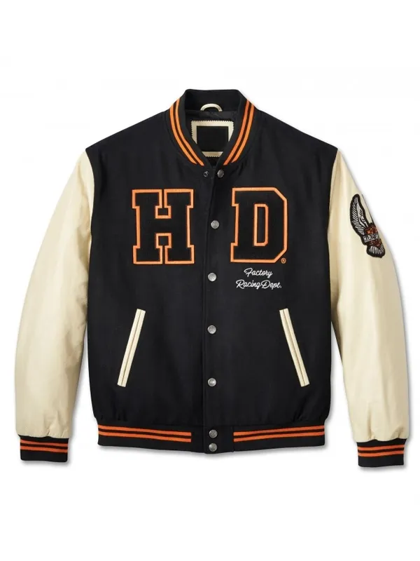 120th Anniversary Harley Davidson Varsity Bomber Jacket