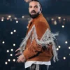 Houston Rodeo Drake Brown Fringe Suede Leather Jacket