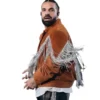 Houston Rodeo Drake Brown Fringe Suede Leather Jacket