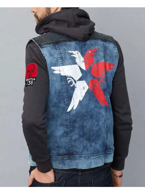 Infamous Second Son Delsin Rowe Blue Denim Vest