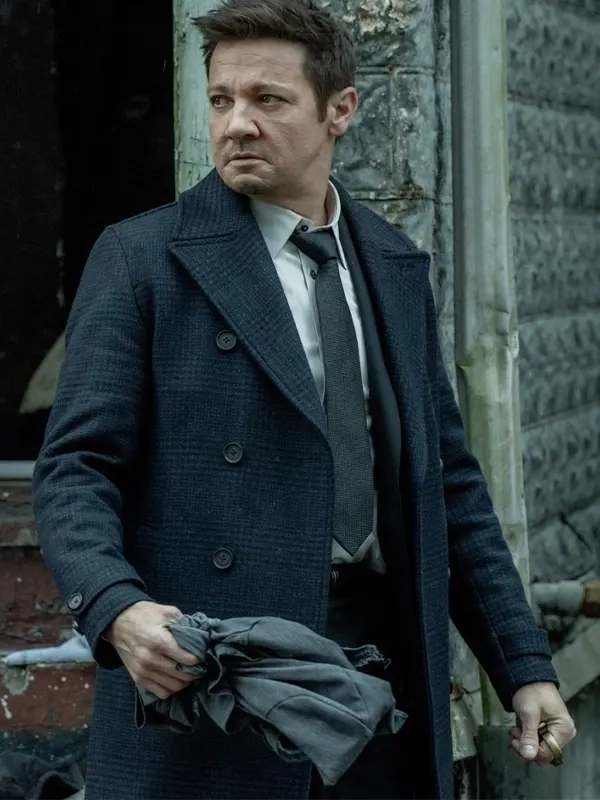 Jeremy Renner Mayor of Kingstown Season 3 Wool Coat