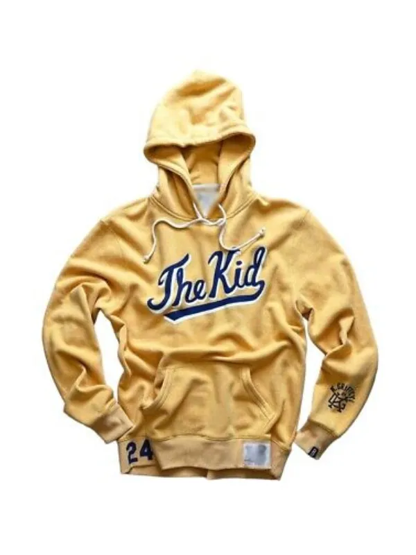 Ken Griffey Jr. 24 The Kid Yellow Pullover Hoodie