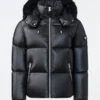 Mackage Black Puffer Shearling Jacket