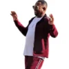 Marcus Burnett Bad Boys 4 Martin Lawrence Maroon Track Jacket