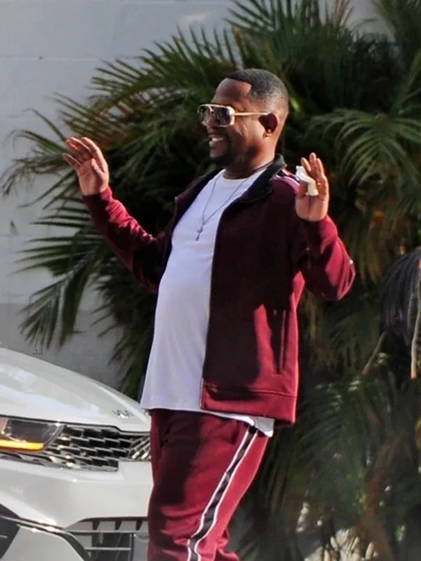 Marcus Burnett Bad Boys 4 Martin Lawrence Maroon Track Jacket