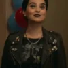 Negasonic Teenage Warhead Deadpool 3 Brianna Hildebrand Black Biker Leather Jacket