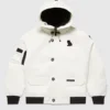 OVO Canada Goose Chilliwack White Bomber Owl Jacket