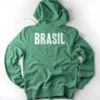 Pelé Brasil 10 Heather Green Pullover Hoodie