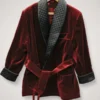 Roselli Smoking Jacket Maroon