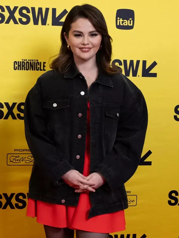 Selena Gomez SXSW 2024 Black Denim Jacket