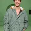 Shawn Mendes Loewe Cotton Hooded Green Bomber Jacket