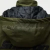 Snap-On Hooded Jacket Dark Green