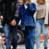 Sydney Sweeney MIU MIU Washed Velvet Blouson Jacket