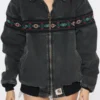 Vintage 90s Carhartt Aztec Southwestern Bomber Jacket