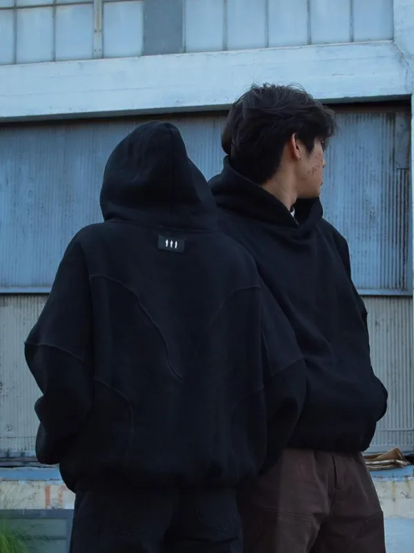 Vitriolic Black Oversized Pullover Hoodie