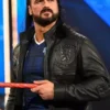 WWE Raw Drew McIntyre Wrestler Black Leather Quilted Jacket