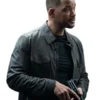 Mike Lowrey Bad Boys Ride or Die Will Smith Black Leather Jacket