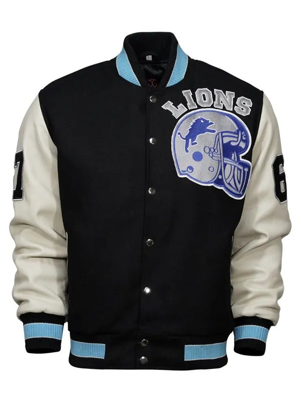 Beverly Hills Cop Eddie Murphy Detroit Lions Letterman Jacket