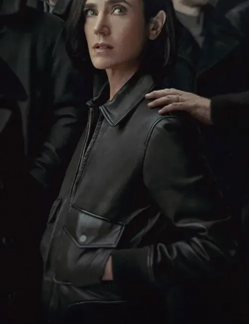 Daniela Vargas Dessen TV-Series 2024 Dark Matter Jennifer Connelly Black Leather Jacket